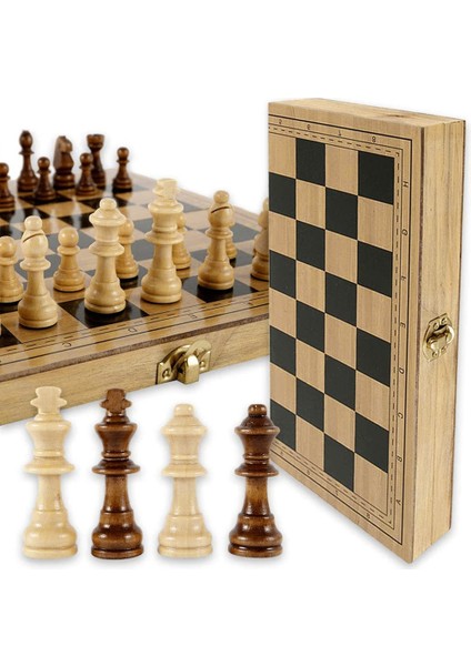 24X24CM Tarzı Ahşap Satranç Tahtası Katlanabilir Satranç Tahtası Aile Seyahat Satranç Tahtası Seyahat Hediye Depolama Taşınabilir Seyahat Oyun Seti Masa Oyunu (Yurt Dışından) fiyatları