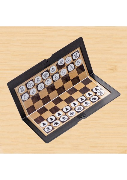 Manyetik Seyahat Katlanabilir Satranç Cüzdan Seti cm - Taşınabilir Mükemmel Seyahat Boyu (Yurt Dışından)