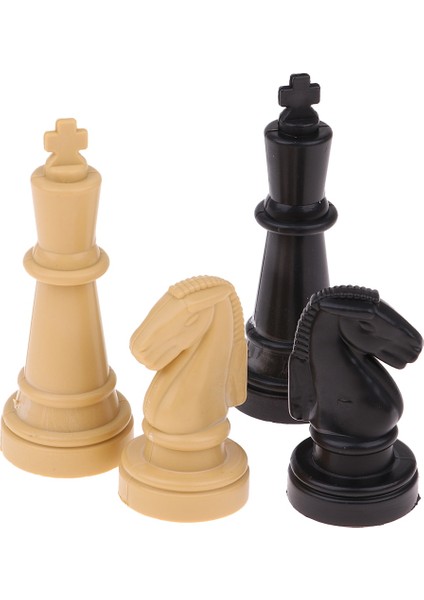 32 Pieces Plastic International Chess Set Clatandard Pieces For Chess Lover Gift Entertainment Toys (Yurt Dışından)