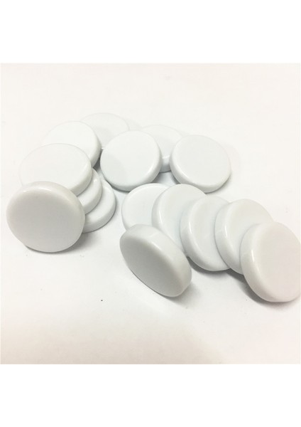 Beyaz Stil Et 20*5mm Tavla Oyun Parçası Boş Parlak Oins Piyon Satranç Aksesuarları (Yurt Dışından)