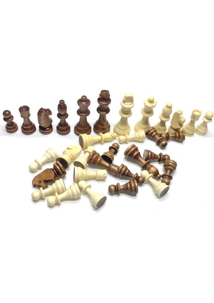 Ps Material KING77MM Style Handmade Wooden Chess Pieceschess Send Storage Bag Boardgame Accessories Chess Piece Set Child's Gift (Yurt Dışından)