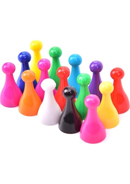 Plastik Satranç Piyon Adet Tahta Kart Oyunu Halma Parçaları Aksesuar Çocuk Çocuk Oyuncakları Doğum Günü Hediyesi (Yurt Dışından)