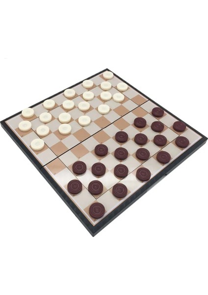 20 x 20 x 2.5 cm Stili Yüksek Li Uluslararası Dama Taşınabilir Plastik Satranç Seti cm Katlanır Dama Tahtası Manyetik Cheheld Hediyelik Tahta Oyunu (Yurt Dışından)