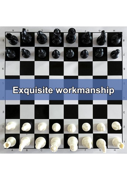International Chess Style 1 Takım 25 cm Vintage Satranç Oyma Katlanabilir Ps Çocuklar Çocuklar Için Kolay Tutuş Inci Membran Satranç Taşları (Yurt Dışından)