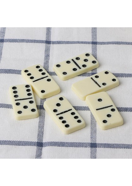 Çift Altı Domino Seti Satranç Oynarken Eğlence Eğlence Seyahat Oyunu Oyuncak (Yurt Dışından)
