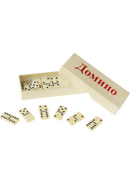 Çift Altı Domino Seti Satranç Oynarken Eğlence Eğlence Seyahat Oyunu Oyuncak (Yurt Dışından)