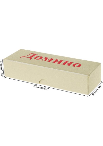 Çift Altı Domino Seti Satranç Oynarken Eğlence Eğlence Seyahat Oyunu Oyuncak (Yurt Dışından)