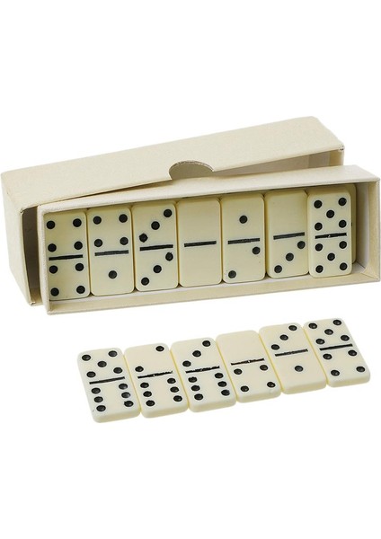 Çift Altı Domino Seti Satranç Oynarken Eğlence Eğlence Seyahat Oyunu Oyuncak (Yurt Dışından)