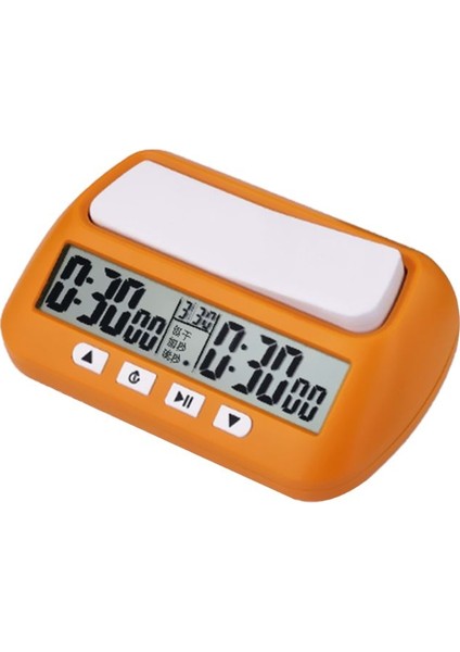 Siyah Stil Professional Chess Clock Compact Digital Watch Count Up Down Timer Electronic Board Game Bonus Competition Hour Meter (Yurt Dışından)