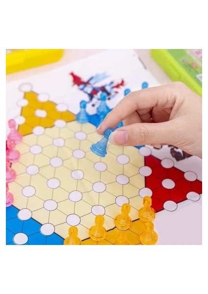 Checkers Style Satranç Oyunu Dama Uçan Satranç Çok Oyunculu Eğlence Bulmaca Boş Zaman Oyunu Satranç Taşları (Yurt Dışından)