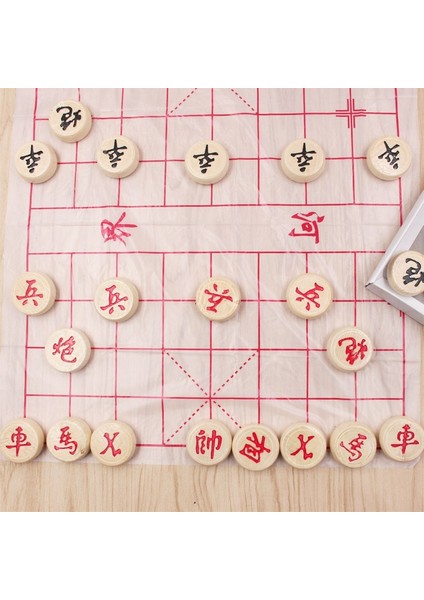 Taşınabilir Woodeese Satranç Xiangqi Masa Oyunu Satranç Seti Chesspieces Aile Eğitim Yarışması Bulmaca Oyunu Çocuklar Için Hediyeler (Yurt Dışından) fırsatları