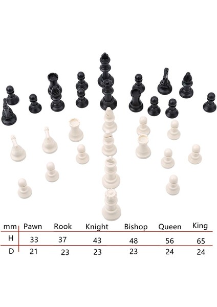 Plastik Satranç Taşları Komple Chessmen Uluslararası Kelime Satranç Seti Siyah & Beyaz Satranç Taşları Eğlence Aksesuarı (Yurt Dışından) modelleri