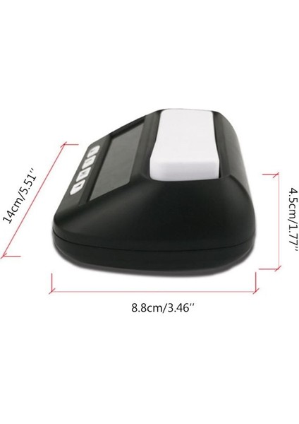 Siyah Stil Professional Chess Clock Compact Digital Watch Count Up Down Timer Electronic Board Game Bonus Competition Hour Meter (Yurt Dışından)