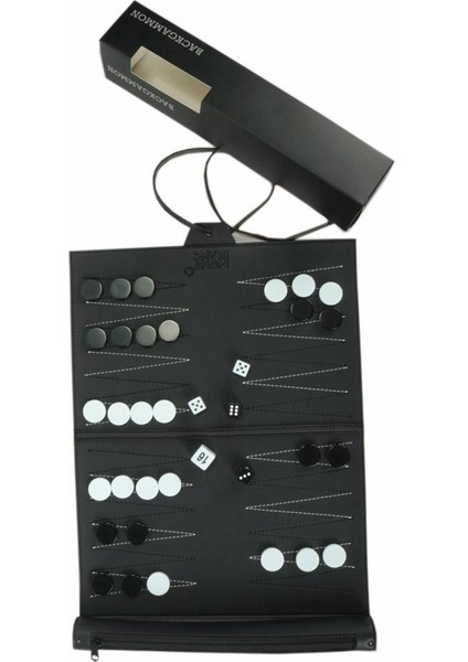 Leather Chessboard Pu Chess Board Portable Backgammon Board (Yurt Dışından)