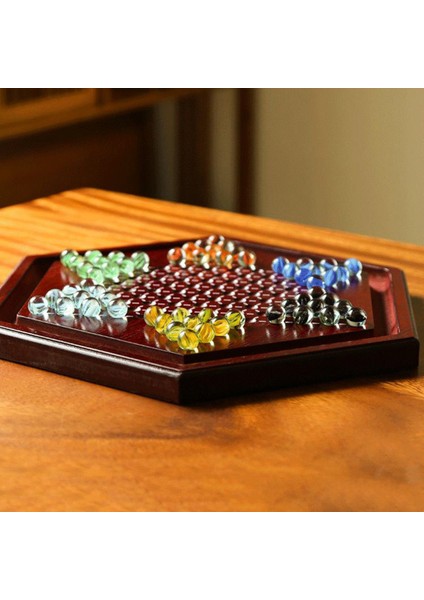 Bir Stil Woodeese Dama Satranç Tahtası Cam Parçaları Parti Oyun Koleksiyonu Kart Yuvası Depolama Yaşı 6+ (Yurt Dışından) fiyatları