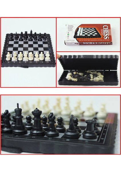 13X13CM Tarzı Bstfamly Plastic Mess Set Portable Game Of International Chess 13*13CM Folding Chessboard Chess Game Toy Gift For Kids I54 (Yurt Dışından) fiyatları