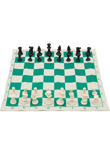 38X8CM Tarzı Turnuva Satranç Seti Plastik Dolgulu Satranç Taşları ve Yeşil Roll-Up Çantalı Vinil Satranç Tahtası Oyunu (Yurt Dışından) fırsatları