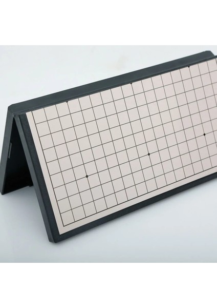 20CM x 20CM Stili Çocuk Yetişkin Taşınabilir Katlanır Manyetik Git Oyun Tahtası Seti Tek Dışbükey Manyetik Plastik Taşlarla Set Eğlence Istihbarat Oyuncak (Yurt Dışından)