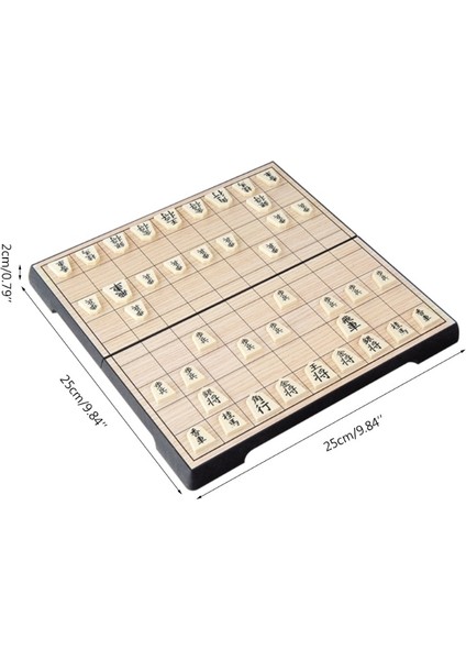 Japan Shogi Magnetic Foldable Japanese Chess Game Board Game Intelligence Toy 25×25×2cm 62KF (Yurt Dışından)