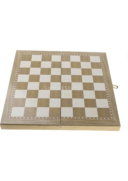 Koyu Ahşap Stili Deluxe 9.5x9.5 Daha Az Damalı Tavla Ahşap Seyahat Oyun Seti (Yurt Dışından) modelleri