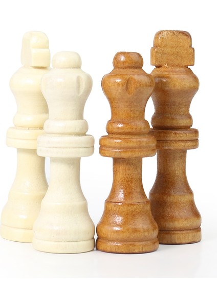 Ahşap Uluslararası Satranç Taşları Seti Kral Yüksekliği Satranç Oyunu Chessmen Rekabet Bulmaca Oyuncak Çocuk Hediyeleri (Yurt Dışından)