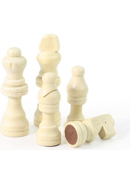 Ahşap Uluslararası Satranç Taşları Seti Kral Yüksekliği Satranç Oyunu Chessmen Rekabet Bulmaca Oyuncak Çocuk Hediyeleri (Yurt Dışından)
