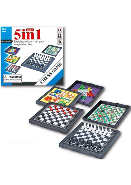5 Iessmen Dama Manyetik Tahta Oyunu Uçan Satranç Çocuklar Klasik Uçuş Bulmaca Oyunu Arkadaş Çocuklar Için Set Hediye (Yurt Dışından)