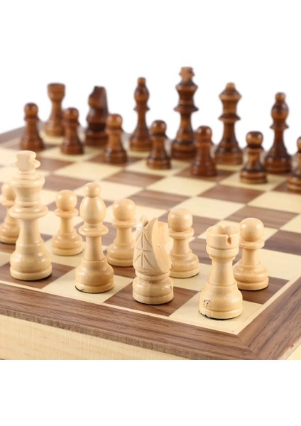 Beyaz Stil Uluslararası Satranç Seti Öğretim Yarışması Büyük Boy Chessman Lüks Premium Hediye Kutusu Masif Ahşap Satranç Tahtası (Yurt Dışından)