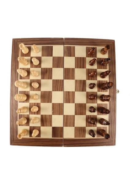 Beyaz Stil Uluslararası Satranç Seti Öğretim Yarışması Büyük Boy Chessman Lüks Premium Hediye Kutusu Masif Ahşap Satranç Tahtası (Yurt Dışından)