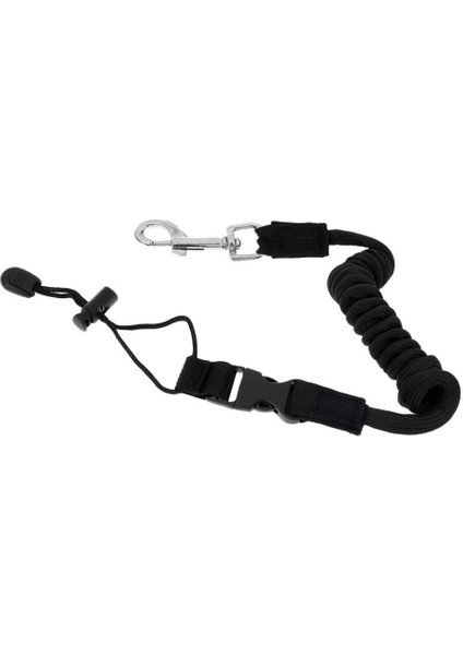 Siyah Stil Kayık Kano Kürek Teknesi Için Elastik Sarmal Kordon Ipi Sup Paddle Tasma (Yurt Dışından)