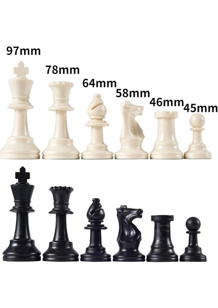 97 mm Tarzı Yüksek Li Satranç Oyunu Kral Yüksek Ajedrez Ortaçağ Satranç Seti Hiçbir Satranç Tahtası Ess Adet Çocuk Oyuncakları Oyun Oynamak (Yurt Dışından)