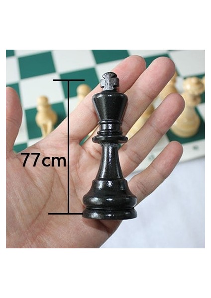 77MM No Chessboard Style mm Ortaçağ Satranç Seti Turnuva Satranç Satranç Tahtası Olmadan Tahta Oyunu Turu Seyahat Satranç Taşları Tahta Oyunu Bulmaca Çocuk Oyuncak (Yurt Dışından)