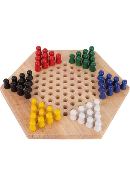 Çin Checker Oyun Seti Ahşap Eğitim Tahtası Çocuklar Klasik Halma Çin Daması Strateji Aile Oyunu Parçaları (Yurt Dışından)