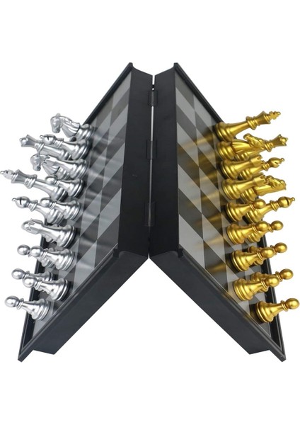 Chess Set Board Game For Kids Adults With Magnetic Chess Pieces Travel Chess Folding Chess Board Sets Educational Kids Toys (Yurt Dışından) modelleri