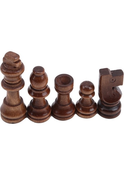 3 Inç Tarzı Ahşap Satranç Taşları Komple Chessmen Uluslararası Kelime Satranç Seti Satranç Parçası Eğlence Aksesuarları (Yurt Dışından)