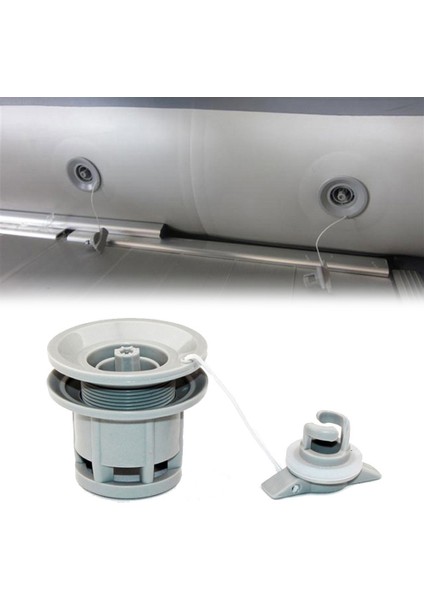 Stil 2 Stili Delikler Şişme Bot Hava Valfi Adaptör Kapağı Raft Bot Kayık Kano Aksesuarları Pvc Tekne Scupper Vana (Yurt Dışından) fırsatları