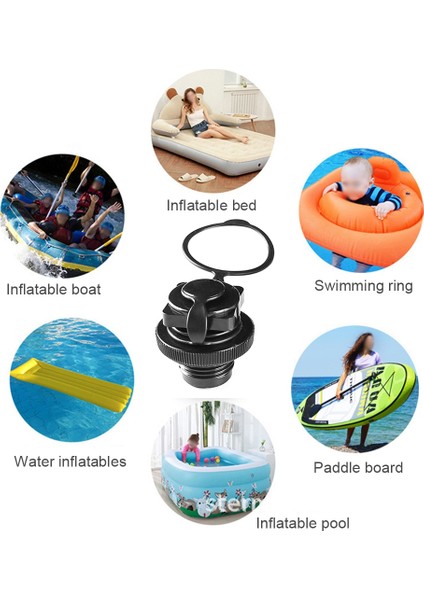 Bir Stil 2 Adet Hava Valfi Memesi Şişme Bot Için Kapaklar Kayık Raft Yatak Hava Yatağı Şişme Pompa Adaptörü Sup Kurulu Şilte Valfi (Yurt Dışından) fiyatları
