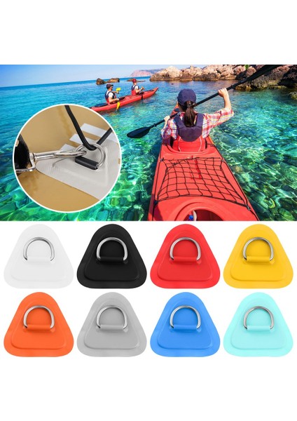 TURUNCU-11CM Tarzı Pvc Şişme Bot Raft Bot Kano Kayık Sörf Tahtası Için Tutkallı 8cmcm Paslanmaz Çelik D Ring Padpatch Sup Tie Down (Yurt Dışından)