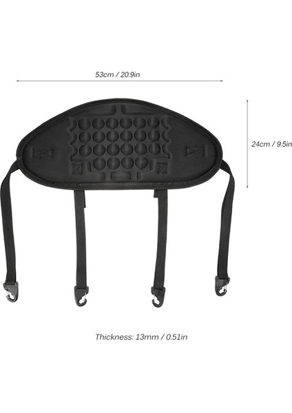 Siyah Stil 1 Adet Ayarlanabilir Kayık Yastık Kano Çevre Koruma Koltuk Sırt Dinlenme Pedi Kayık Yumuşak Kalın Sırt Destek Pedi (Yurt Dışından) fırsatları