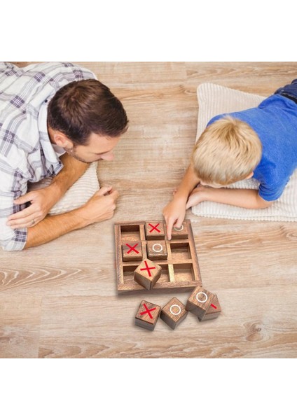 Standart Stil Xo Ahşap Masa Oyunu Eğitici Oyuncak Ahşap Xo Satranç Konsantrasyon Mantık Düşünme Eğitimi Ebeveyn-Çocuk Etkileşimli Masa Oyunu (Yurt Dışından) modelleri