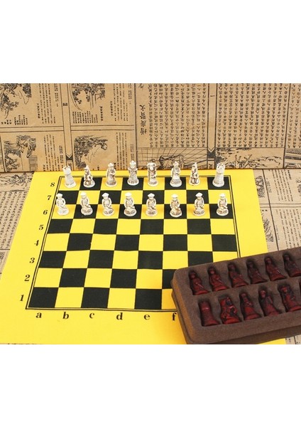 Küçük Stil Antika Satranç Taşları Pvc Satranç Tahtası Qing Piyon Chessman Figürinleri Gerçekçi Satranç Taşları Karakterler Çocuk Hediyeleri Satranç Tahtası Oyunu (Yurt Dışından) fiyatları