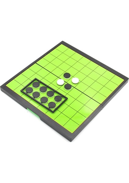 Yeşil Stil Ortable Katlanır Reversi Othello Tahta Satranç Standart Eğitici Ev Ebeveyn-Çocuk Aile Oyunu (Yurt Dışından)