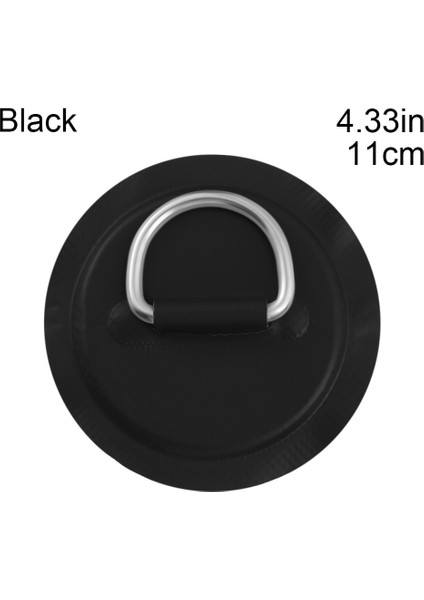 Siyah 11CM 1pc Tarzı Kürek Sürükle Güvenli Kancalar Şişme Bot Kayık Motor Takozu Motor Standı Tutucu Güvenli Sürükleme Halat Kancası D-Ring Pad Yama Deniz (Yurt Dışından)