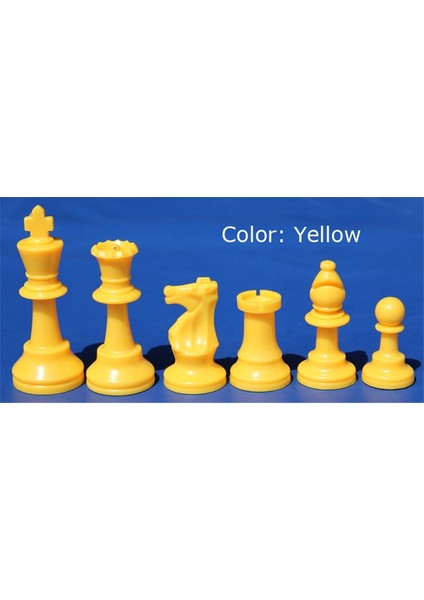 Sarı Stil Ess Pieces Standard Match Chess Set Queeece King High Chessman Reess Pieces Without Chess Board (Yurt Dışından)