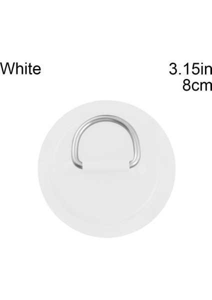 Beyaz 8cm 1pc Tarzı Kürek Sürükle Güvenli Kancalar Şişme Bot Kayık Motor Takozu Motor Standı Tutucu Güvenli Sürükleme Halat Kancası D-Ring Pad Yama Deniz (Yurt Dışından)