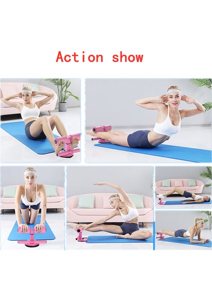 Pembe Tarzı Spor Salonu Ekipmanları Egzersiz Karın Kolları Mide Uyluk Bacaklarince Fitness Vantuz Tipi Sit Up Bar Kendinden Emme Abs Makinesi (Yurt Dışından) modelleri