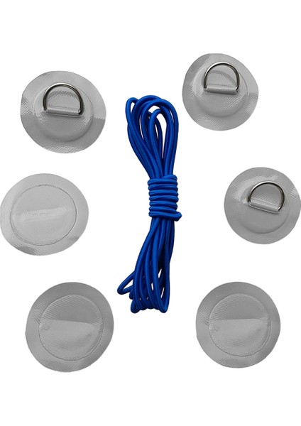 Gri Tarzı Et Kayık Pvc Şişme Bot Kano Raft Paslanmaz Çelik D-Ring Patchpad ve Elastik Bungee Halat Kordon Bağlama (Yurt Dışından)