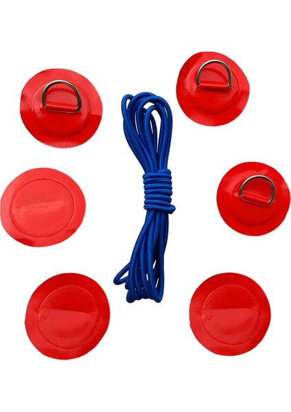 Gri Tarzı Et Kayık Pvc Şişme Bot Kano Raft Paslanmaz Çelik D-Ring Patchpad ve Elastik Bungee Halat Kordon Bağlama (Yurt Dışından)
