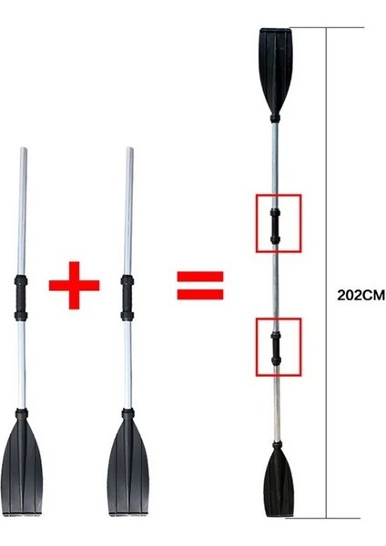 2 Adet Set Stili Et Tekne Rafting Kürekleri Balıkçı Teknesi Kürek Şişme Kayık Ayakta Kürek Sökülebilir Taşınabilir Tekneler Aksesuarları 38CM (Yurt Dışından)