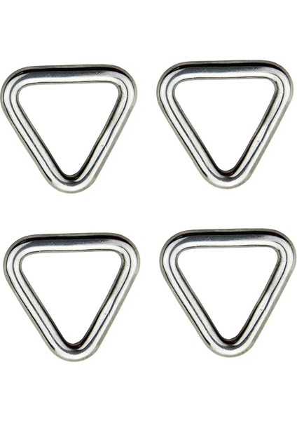 Delta Yüzük 4 x 25 mm Stili 5 Adet O Ring & D Ring Paslanmaz Çelik Cilalı Kaynaklı Genişlik Kayık Tekne Aksesuarları Deniz Şişme Bot (Yurt Dışından)